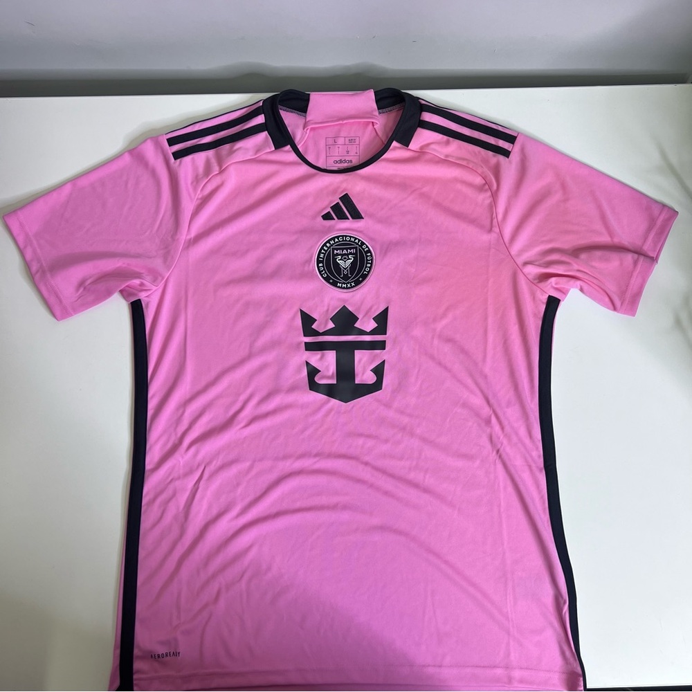 23-24 Official Adidas MLS Lionel Messi Inter Miami CF Home Jersey - Size Large